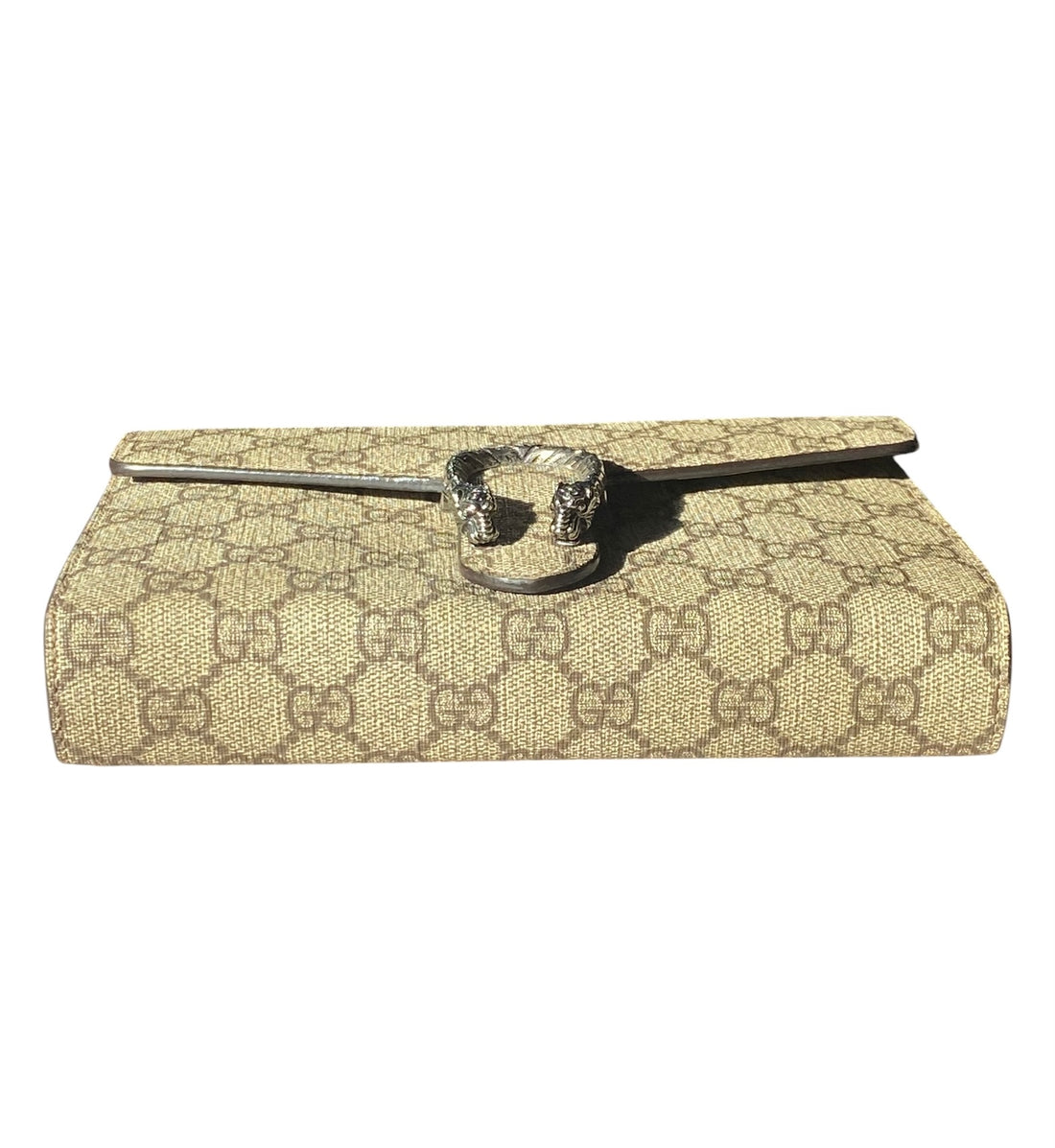 Gucci Monogram Canvas Dionysus Wallet on Chain Crossbody Bag