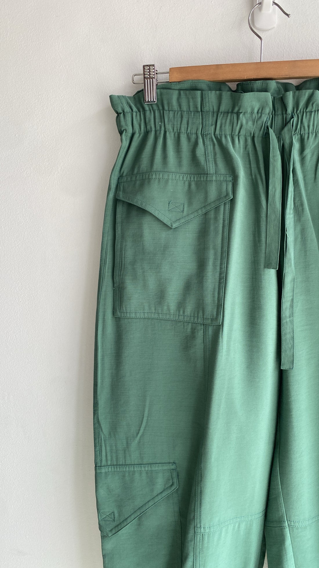 Ganni Green Cargo Lounge Pants