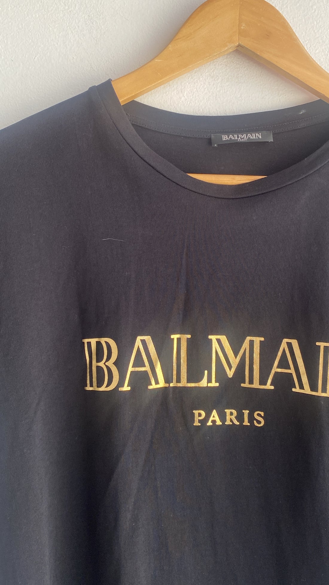 Balmain Logo Button Tee - 40