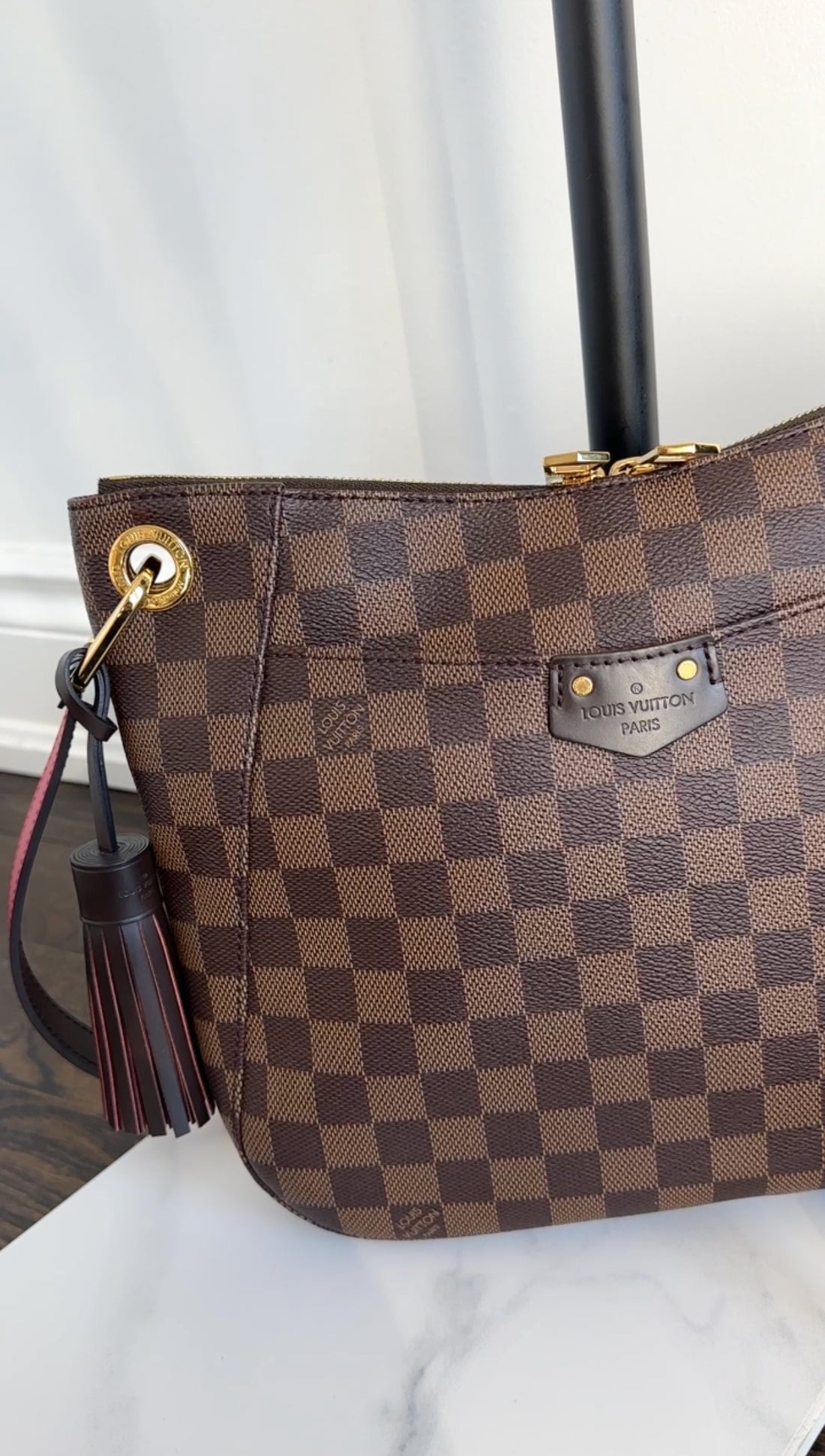 Louis Vuitton Damier Ebene Coated Canvas Southbank Crossbody Messenger Bag