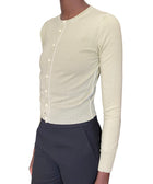 Maison Margiela MM6 Sage Green Reverse Wool Cardigan - M