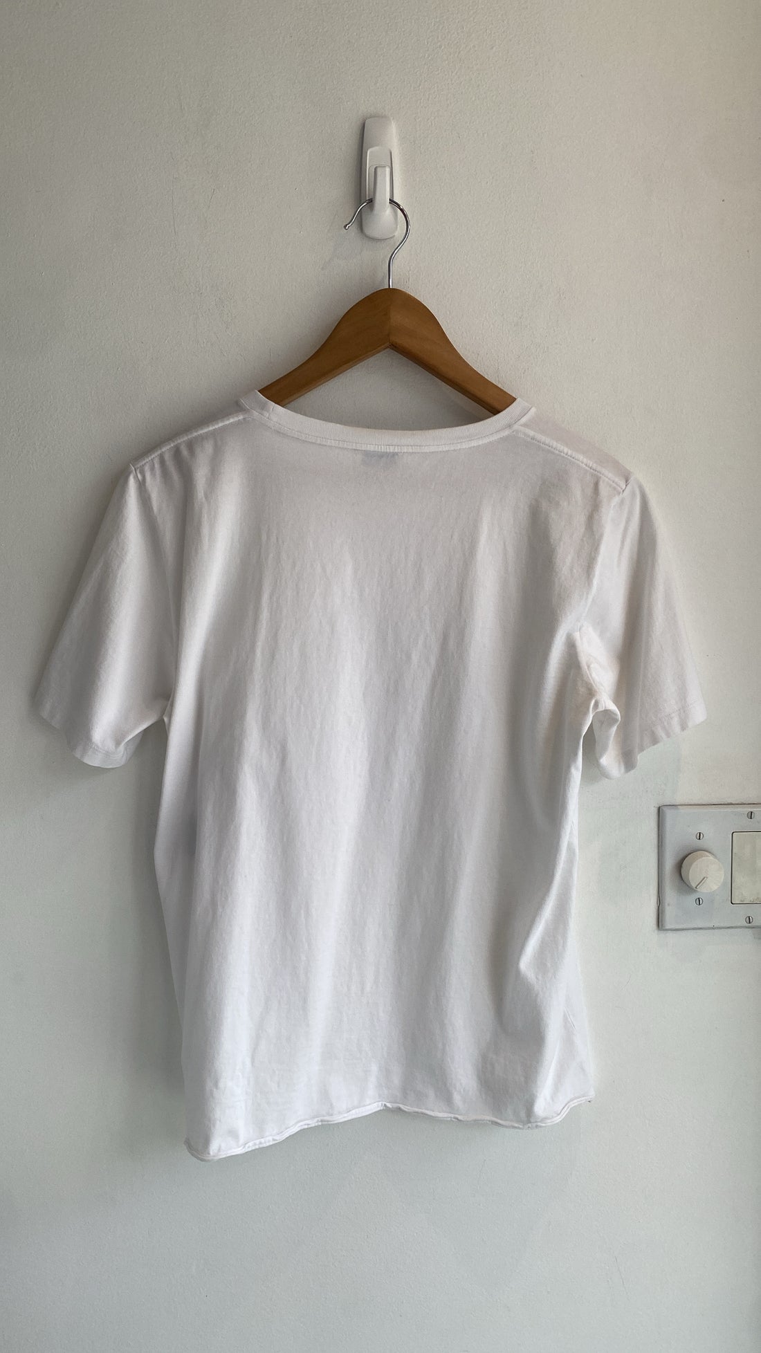Saint Laurent White Logo Tee - M