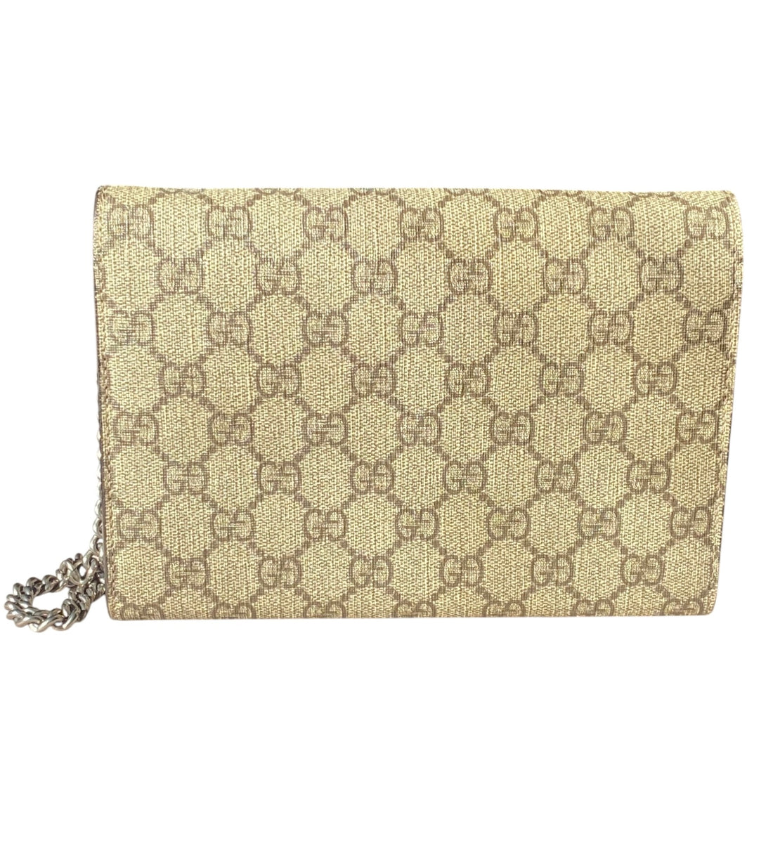 Gucci Monogram Canvas Dionysus Wallet on Chain Crossbody Bag
