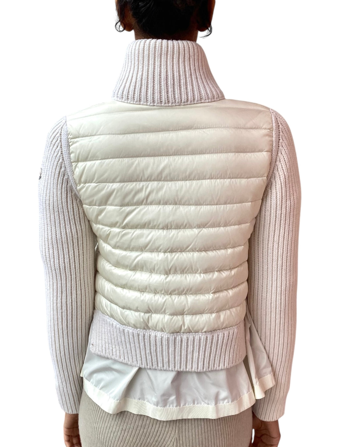 Moncler Maglione Combo Knit Padded Jacket - S
