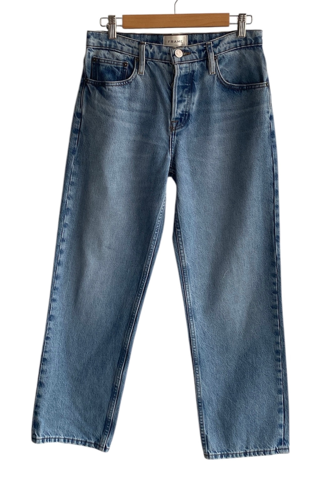 Frame Slouchy Straight Denim