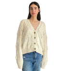 Jenni Kayne Ivory Cable Cardigan - S