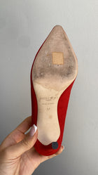 Jimmy Choo Red Suede Pump