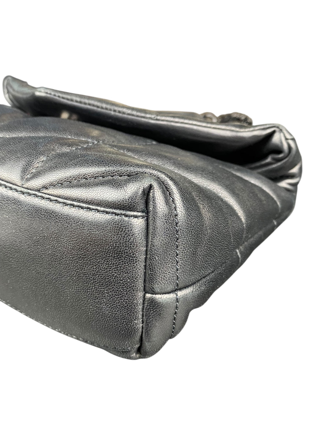 Saint Laurent Black Puffer Toy Lou Lou Shoulder Bag