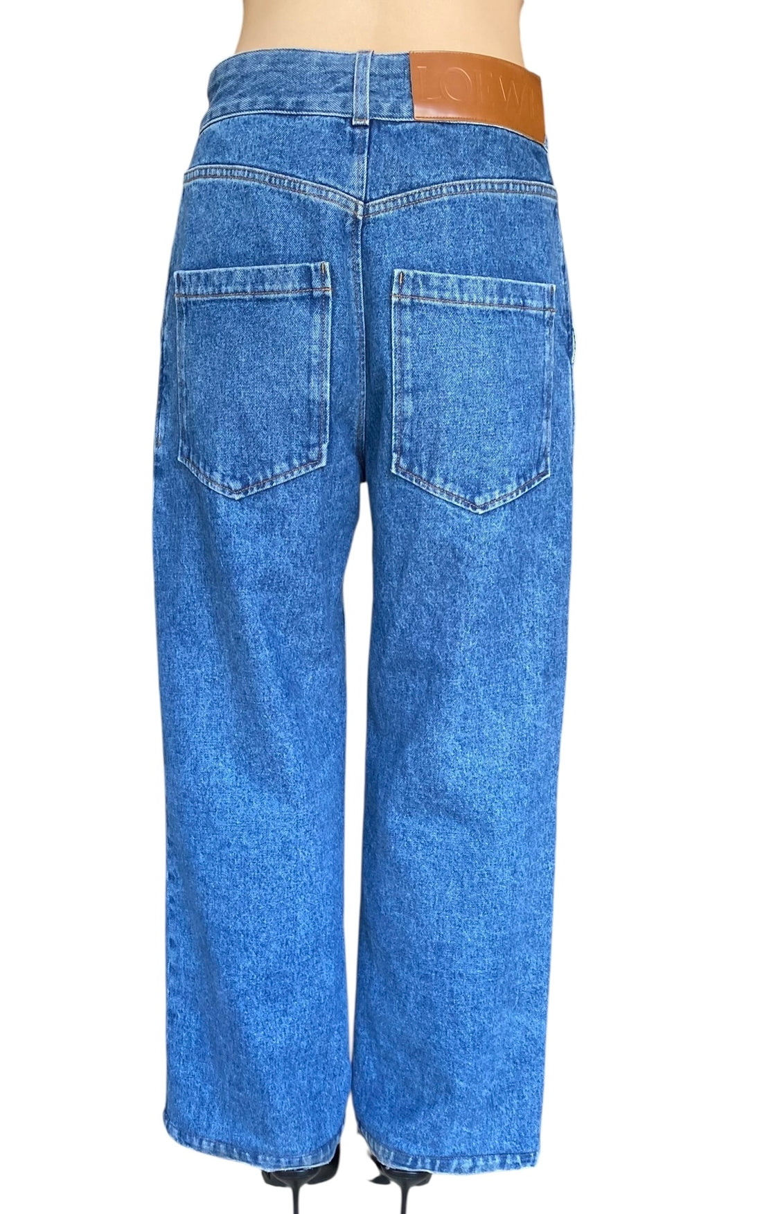 Loewe Blue Anagram Baggy Denim - 36 / US 4