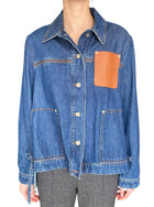 Loewe Blue Denim Anagram Logo Patch Workwear Jacket - 38 / S / US 4