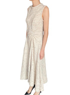 Giambattista Valli Ivory Asymmetric Draped Tweed Gown - IT 44 / US 6-8