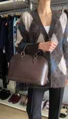 Louis Vuitton Vintage 2002 Brown Epi Leather Alma PM Bag