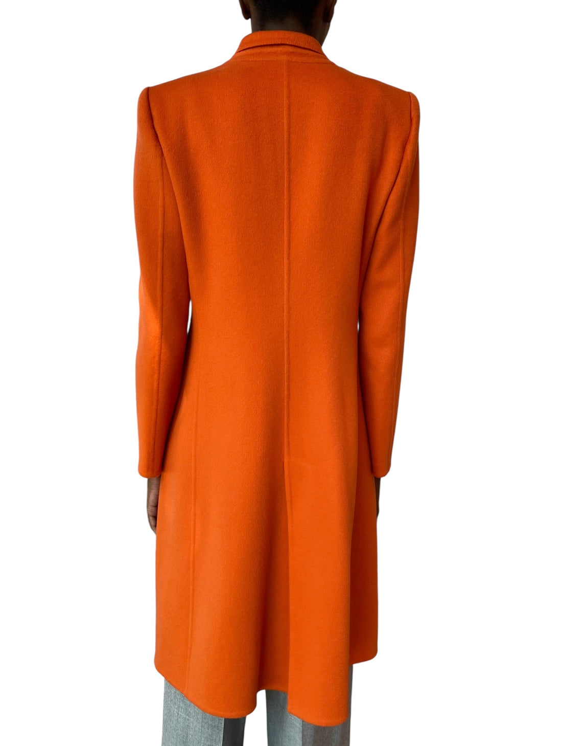 Giorgio Armani Orange Cashmere Coat - 44 / US 8