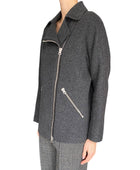 Acne Studios Grey Wool & Cashmere Envier Biker Jacket - M