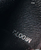 Louis Vuitton Black Taiga Leather Bifold Slim Wallet