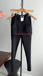 Louis Vuitton Black and Red Logo Leggings - 38 (S)