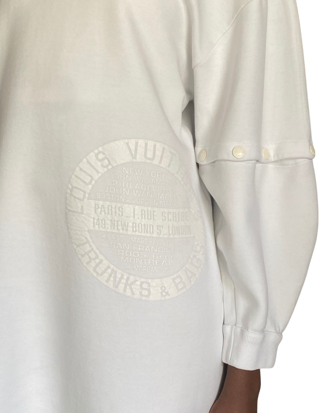 Louis Vuitton Ivory Logo Sweater Mini Dress - L / US 8-10