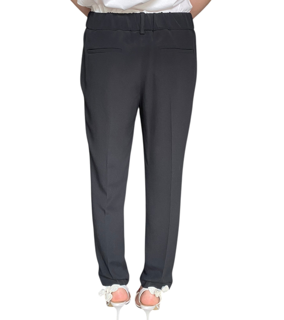 Brunello Cucinelli Black Silk Blend Tailored Jogger Trousers - IT 44 / US 8