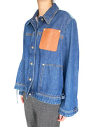 Loewe Blue Denim Anagram Logo Patch Workwear Jacket - 38 / S / US 4