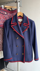 Gucci Navy and Red jacket with Butterfly - 6/8