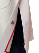 Giorgio Armani Beige Wool Cashmere Car Coat - 42 / US 6