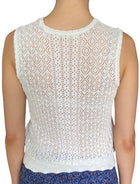 Doen White Crochet Knit “Lea” Tank Top - M / US 6