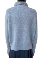 Ermanno Scervino Grey Cashmere Tie Front Sweater - 42 / US 6-8