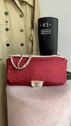 Chanel Seoul Coco Ivory Beige Quilted Lambskin Jumbo Rain Flap Bag