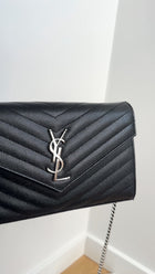 Saint Laurent Black Grain de Poudre YSL Cassandre WOC SHW