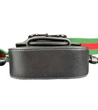 Gucci Black 1995 Horsebit Belt / Mini Wallet Bag