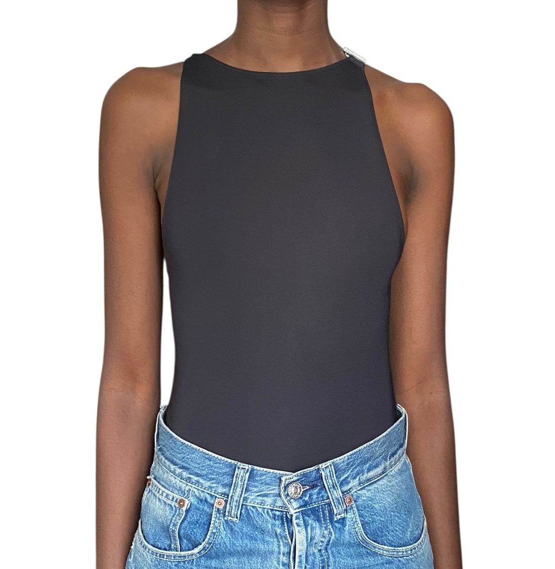 Gucci Black Crystal Logo Swim/ Bodysuit - S