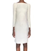 Tom Ford White Long Sleeve Backless Cocktail Dress - S / US 4