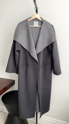 Toteme Signature Wool Cashmere Two Toned Grey Coat - XS / S