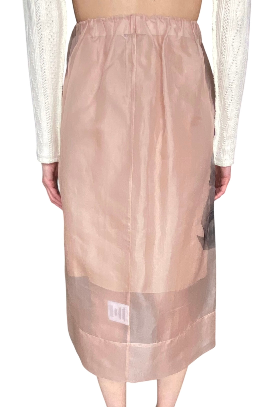 Herskind Dusty Pink "Kira" Silk Floral Midi Skirt  - IT 40 / US 6