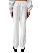 Brunello Cucinelli White Monili Embellished Jogger Pant - M