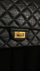 Chanel Black Aged Calfskin 2.55 Reissue 277 Double Flap GHW