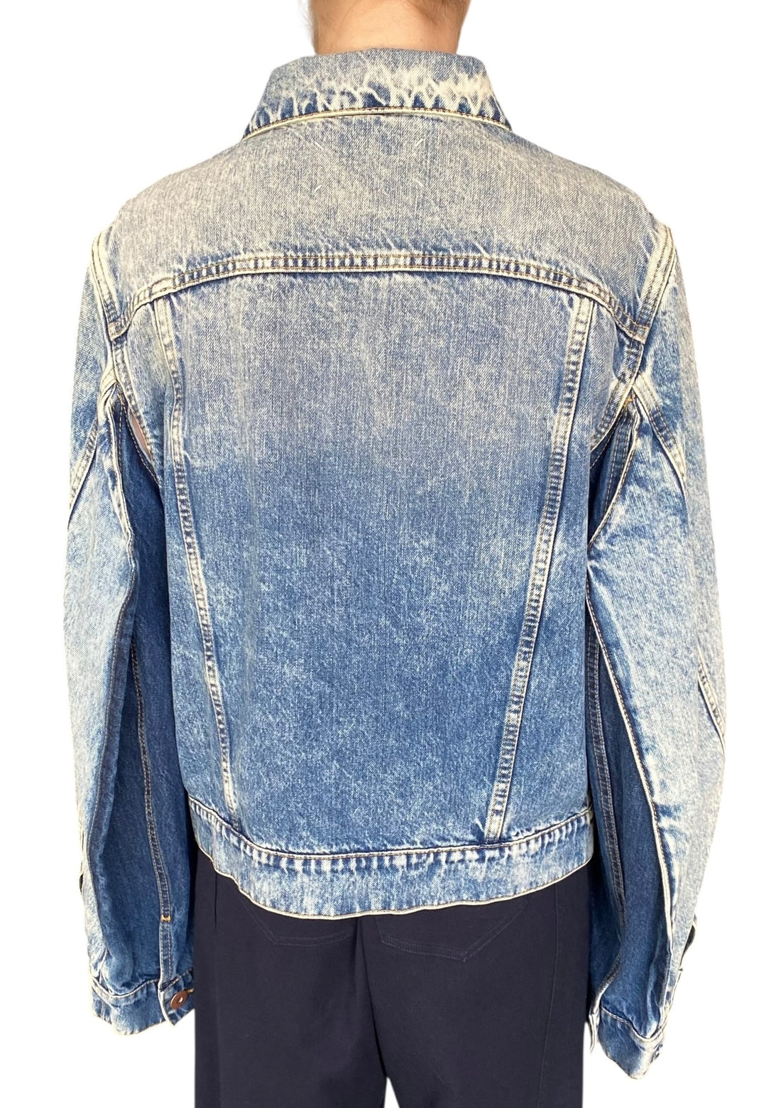 Maison Martin Margiela Blue Denim Oversized Reconstructed Jacket - 42 / US 6-8