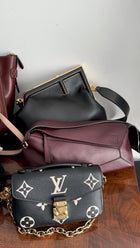 Louis Vuitton Black Monogram Empreinte Pochette Metis East West