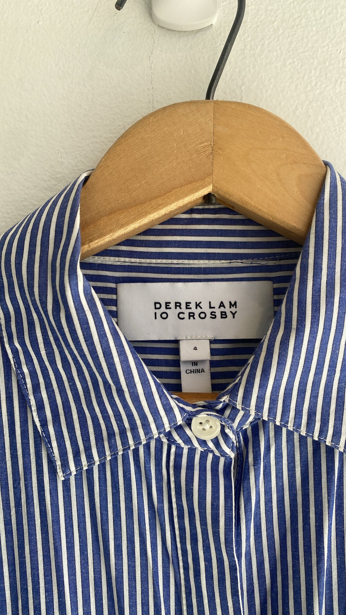 Derek Lam Pinstripe Shirt Mini Dress - 4