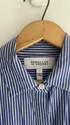 Derek Lam Pinstripe Shirt Mini Dress - 4