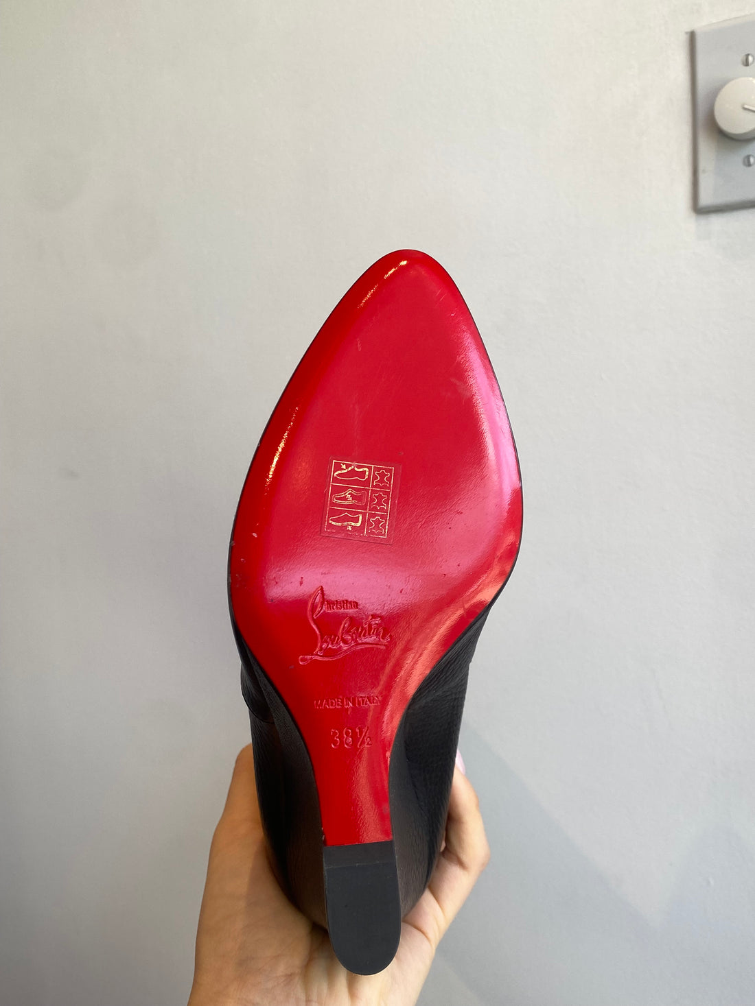 Louboutin Tall Wedge Boot