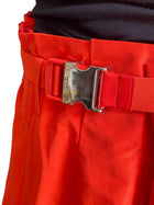 Fendi Orange Pleated Wrap Skirt - 40