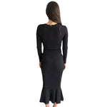House of CB Black Sasha Longsleeve Dress - XS / S