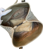 Bottega Taupe Snakeskin Nappa Intrecciato Medium Cesta Tote