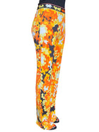 Pucci Orange Printed High Waist Pant - US 6