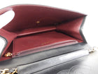 Chanel Black Vintage 1997 Quilted Leather Half Flap Push Lock Bag
