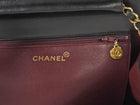 Chanel Black Vintage 1997 Quilted Leather Half Flap Push Lock Bag