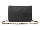 Chanel Black Vintage 1997 Quilted Leather Half Flap Push Lock Bag