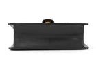 Chanel Black Vintage 1997 Quilted Leather Half Flap Push Lock Bag