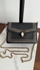 Bvlgari Mini Serpenti Forever Diamond Blast Chain Flap Bag